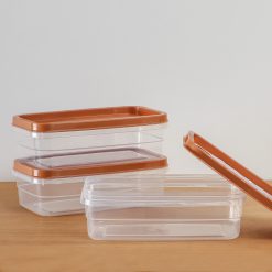 Set x3 Recipiente Rectangular Multiuso