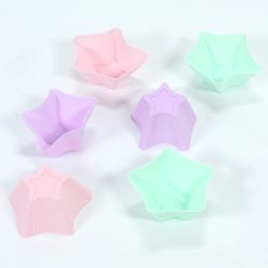 Set x6 Moldes Para Cupcakes Estrella