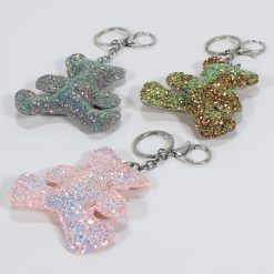 Llavero Oso De Lentejuelas