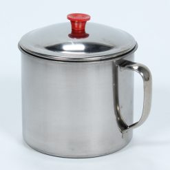 Taza De Metal Con Tapa 11,5
