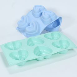 Molde De Silicona - 6 Copitas Corazón