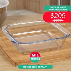 Fuente De Vidrio Para Microondas 24,5x21,5
