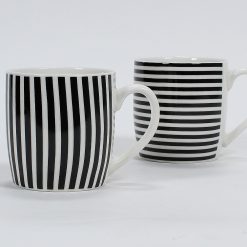 Taza De Cerámica Líneas 8,5