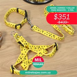 Arnes, Correa Y Collar Para Mascota - 3 Pzs.