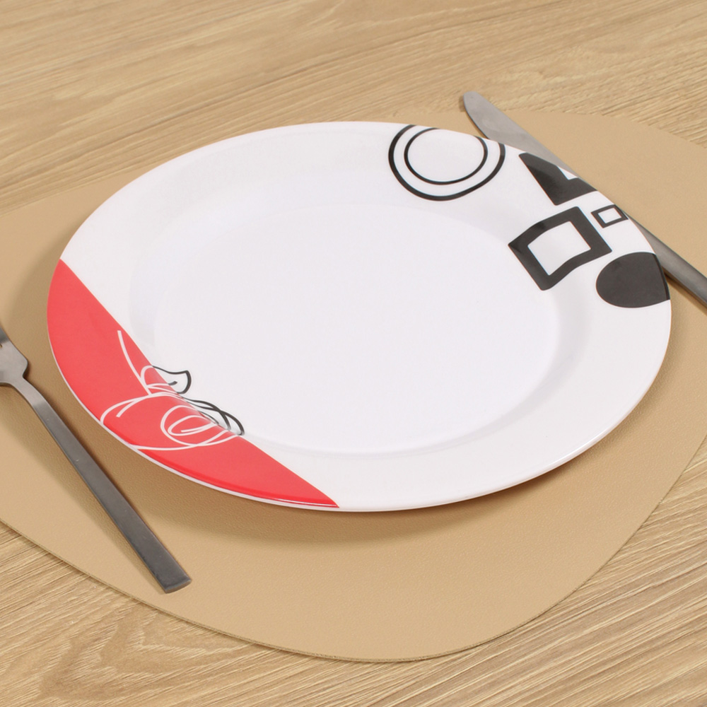 Plato De Melamina Llano 25