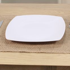 Plato De Melamina Blanco 25,5x25,5