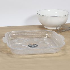 Bandeja Acrílica Con Asas PH 23,5x23,5