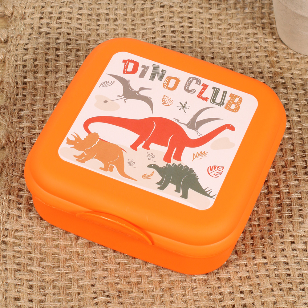 Envase Plástico Para Sándwich Dinosaurios