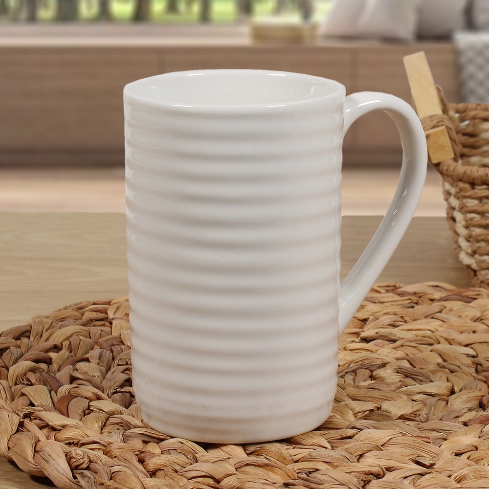 Taza De Cerámica Blanca