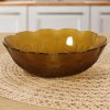 Bowl Amber De Vidrio