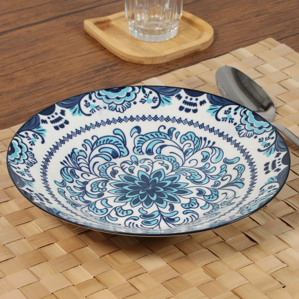 Plato Hondo Azul 20,5