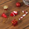 Set x6 Adornos Navidad Rojos