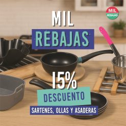 #¡15% OFF en Sartenes, Ollas y Asaderas!