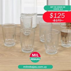 Set x6 Vasos De Vidrio 5,5