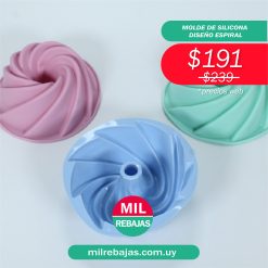 Molde De Silicona Diseño Espiral