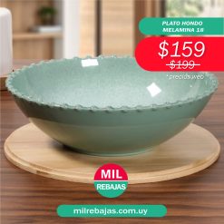 Plato Hondo Melamina 18 - Verde