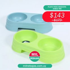 Plato Para Mascota Doble MG
