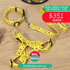 Arnes, Correa Y Collar Para Mascota - 3 Pzs.
